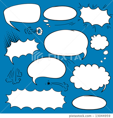 Set comics bubbles 13044959