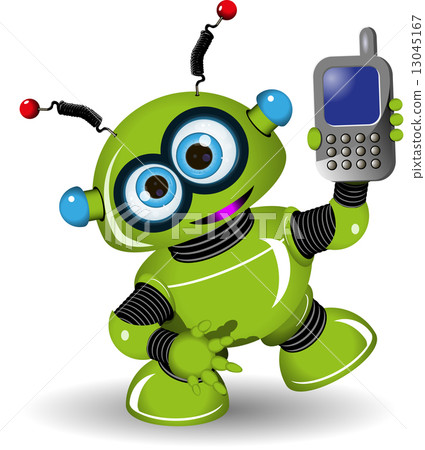 Robot and Phone Robot and Phone 13045167