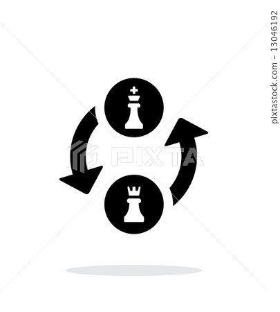 Castling simple icon on white background. Castling simple icon on white background. 13046192