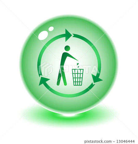 Vector recycling bin illustration Vector recycling bin illustration 13046444
