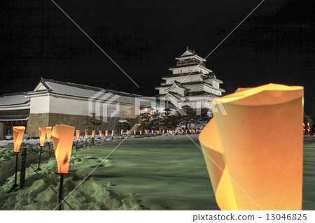 敦賀城堡雪（雪花） 13046825