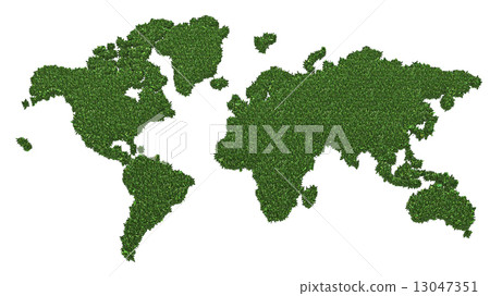 World map made of green grass World map made of green grass 13047351