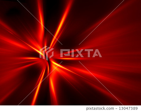 Red and yellow rays on black background - Stock Illustration [13047389 ...