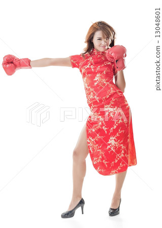 fighting Chinese woman fighting Chinese woman 13048601