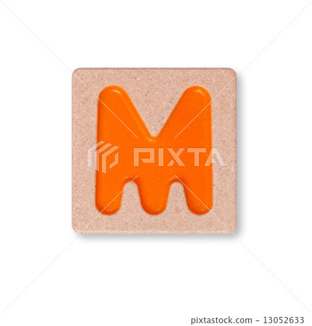 Letter M isolated on white background Letter M isolated on white background 13052633