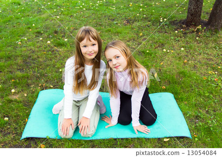 Cute two playing girls 13054084