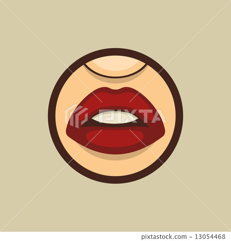 Woman Mouth with Teeth and Lips Vector Woman Mouth with Teeth and Lips Vector 13054468