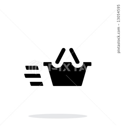 Basket simple icon on white background. 13054595