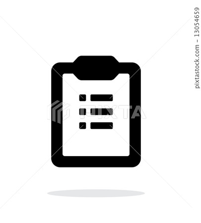 To-do list simple icon on white background. To-do list simple icon on white background. 13054659