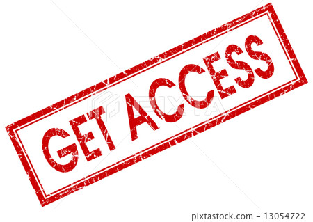 get access red square stamp isolated on white background 13054722