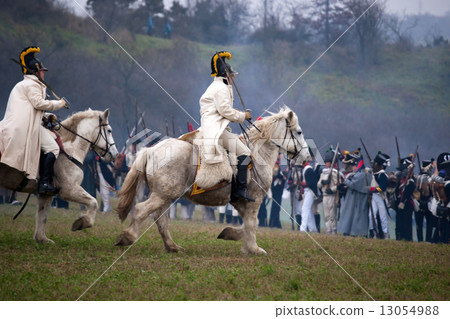 History fan in military costume, Austerlitz History fan in military costume, Austerlitz 13054988