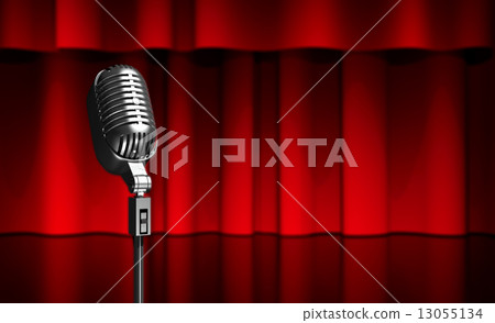 microphone on scene microphone on scene 13055134