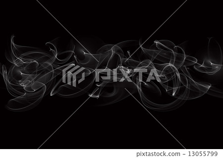 abstract smoke isolated on black background 13055799