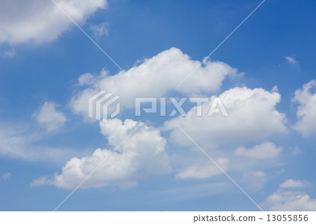 blue sky with cloud closeup 13055856