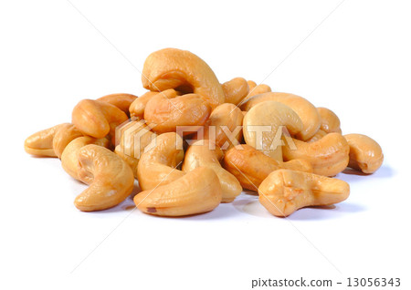 cashew nuts isolated on white background cashew nuts isolated on white background 13056343