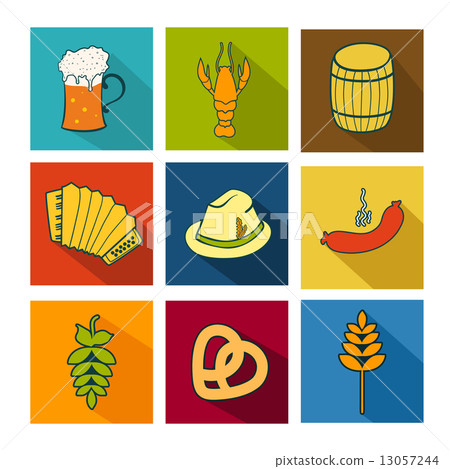 Oktoberfest icons set Oktoberfest icons set 13057244