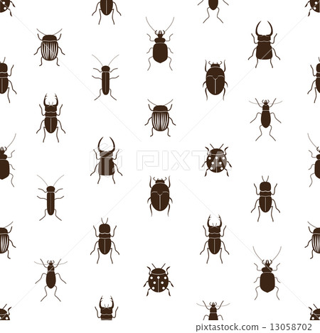 bugs and beetles simple seamless pattern eps10 bugs and beetles simple seamless pattern eps10 13058702