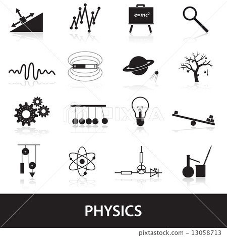 physics icons set eps10 13058713
