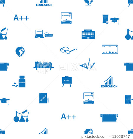 teacher and teaching icons seamless pattern eps10 teacher and teaching icons seamless pattern eps10 13058747