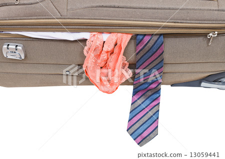 male tie and female panties from suitcase 13059441