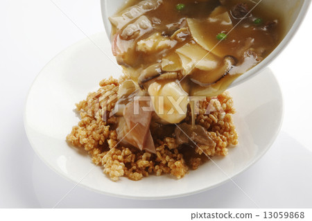 Stock Photo: burnt rice, chinese food, cooked