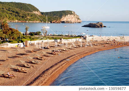 beach near Sveti Stefan, Montenegro 13059877