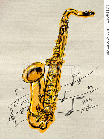Saxophone Painting Image 13061179