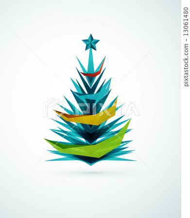 Christmas tree modern geometric design 13061480