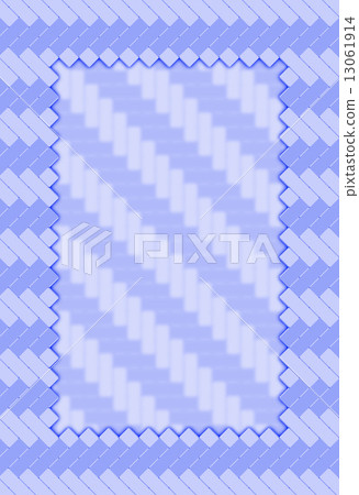 Frame of knitting knife _ jagged_ blue 13061914