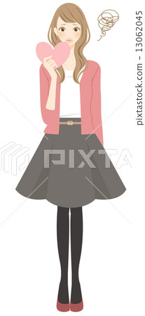 Female dissatisfaction with broken heart 13062045