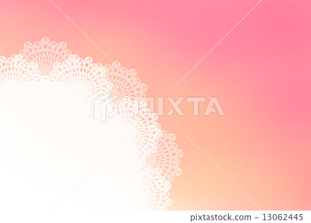 花邊和粉紅色的背景 13062445