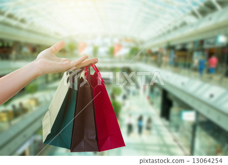 hand holding bags 13064254