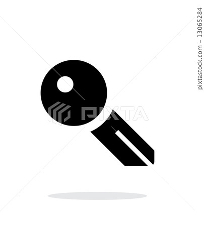 Key blank icon on white background. 13065284