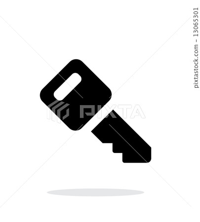 Car key icon on white background. 13065301