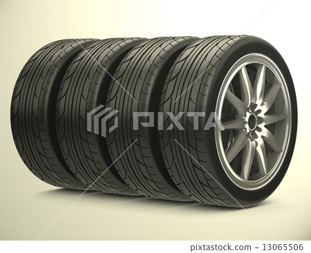 The car tires 13065506