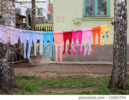 Children's multi-colored tights 13065744
