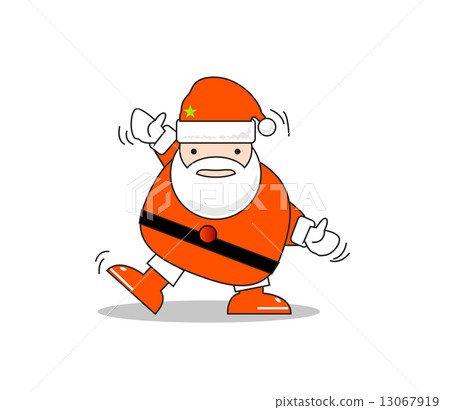 Santa Clause happy dance 01 Santa Clause happy dance 01 13067919