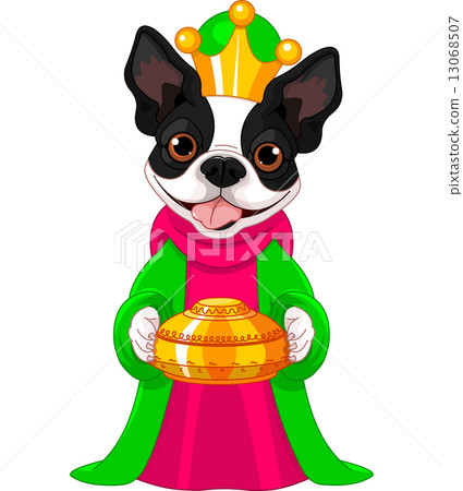 The Boston terrier as a Biblical Magi The Boston terrier as a Biblical Magi 13068507
