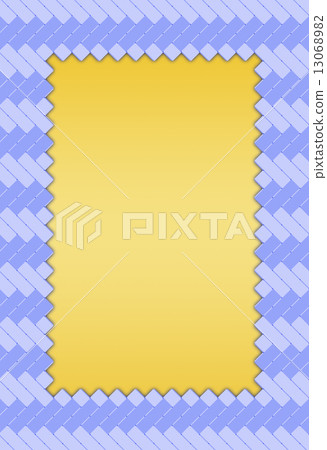 Gold foil and knitting (oblique) _ blue Gold foil and knitting (oblique) _ blue 13068982