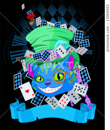 Cheshire Cat in Top Hat design 13068985
