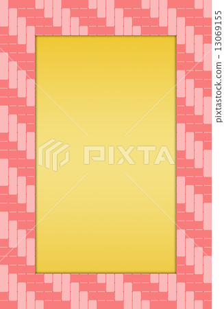 Gold foil and knitting (straight) _ red Gold foil and knitting (straight) _ red 13069155