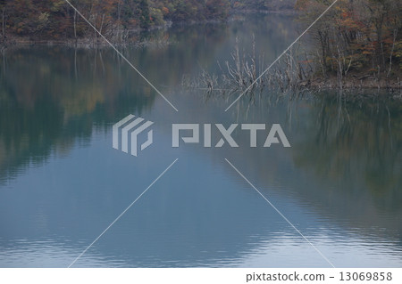Reflection of Tokuyama Dam 13069858