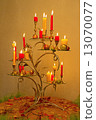 Candles on a table 13070077