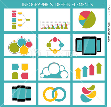 Collection of Infographic Templates for Business Vector Illustration 13071533
