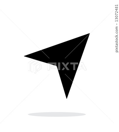 Direction arrow icon on white background. 13072481