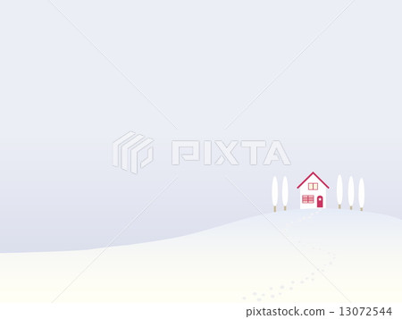 高原雪景觀 高原雪景觀 13072544