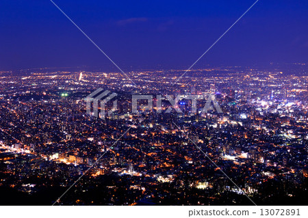Sapporo night view Sapporo night view 13072891