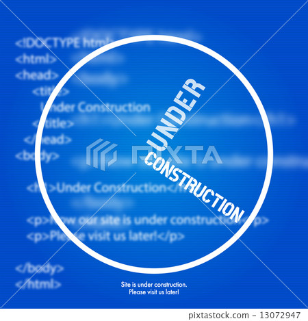 Website Under Construction Design Template - Stock Illustration ...