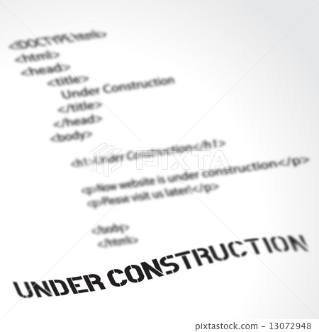 Website Under Construction Design Template - Stock Illustration ...