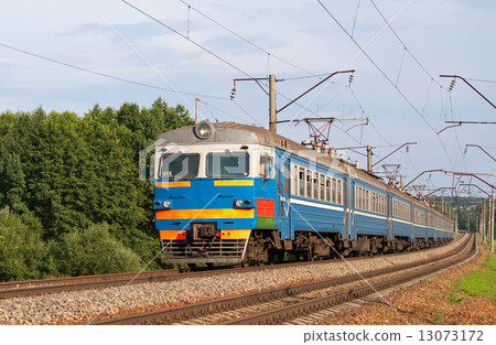 Suburban train in Belarus 13073172